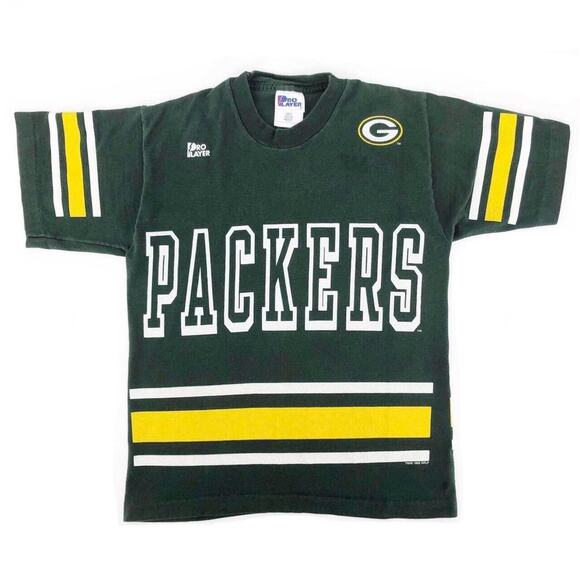 Green Bay Packers Brett Favre graphic tshirt 90s 1990s vintage - Picture 1 of 4